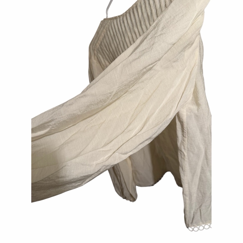 Johnathan Simkhai Rhodes summer lace up cream blouse NWT - Picture 9 of 9